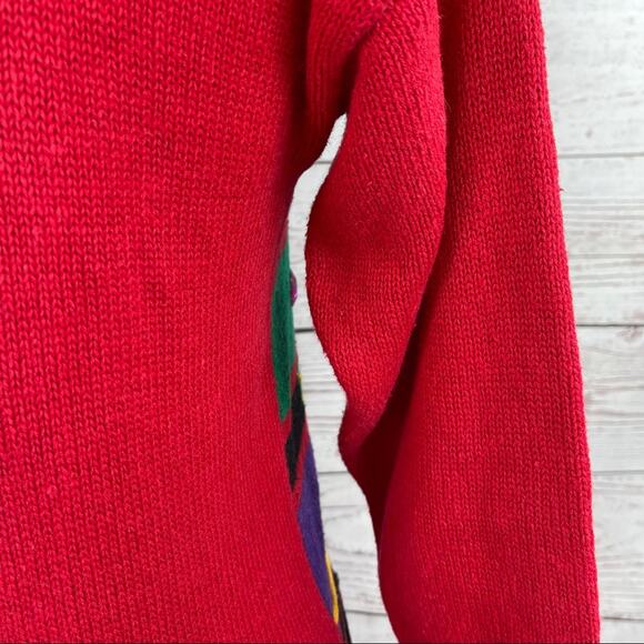 P'Galli Designs elf red rhinestone sweater - Picture 11 of 13